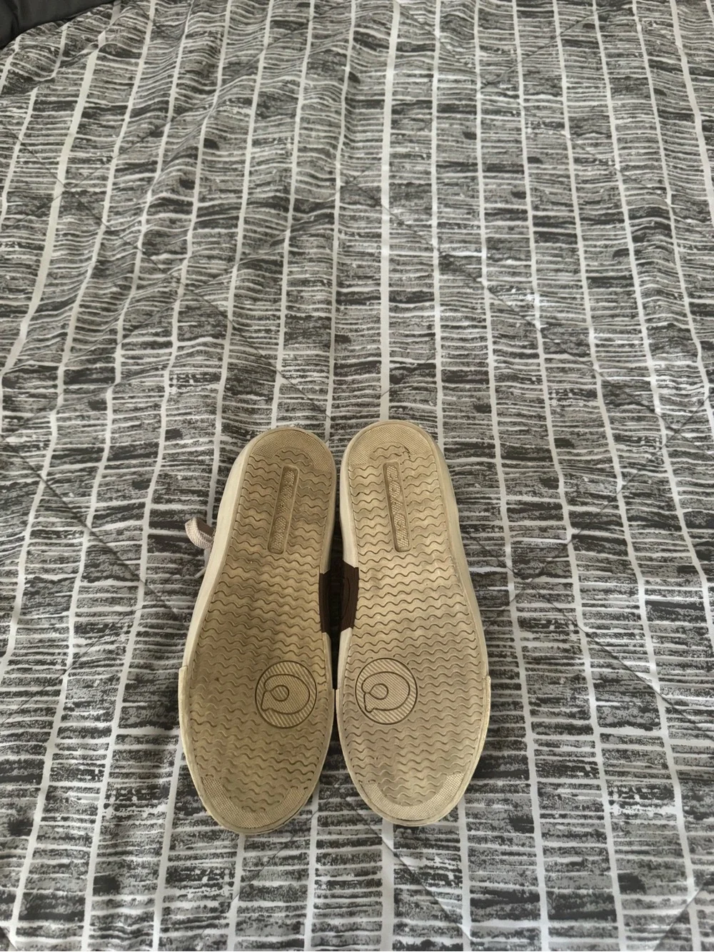 Coach Tan/Brown Monogram Lace-Up Sneakers